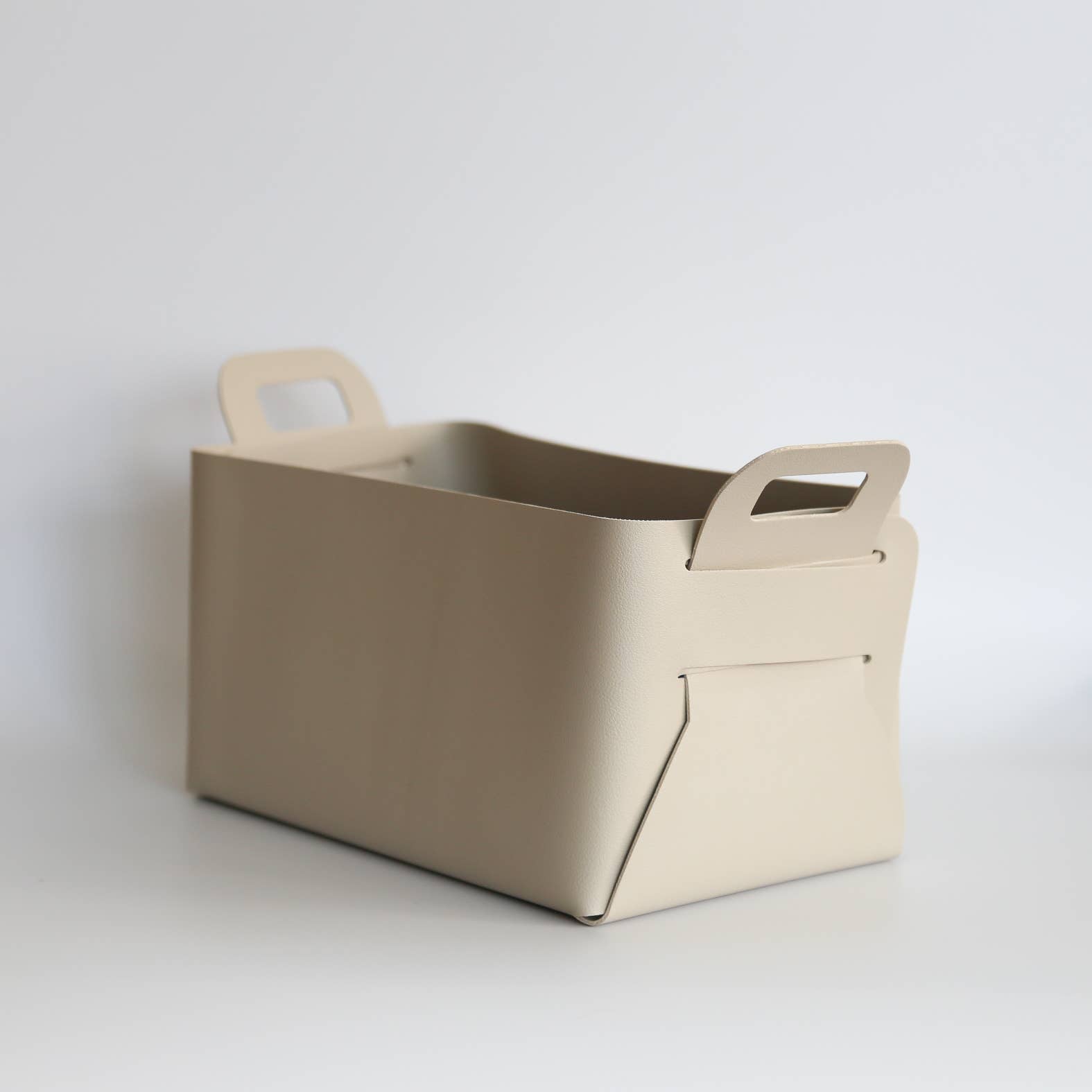 Vegan Leather Storage Basket Gift Box, Medium - HER Home Design Boutique